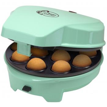 Bestron Cakemaker 3 en 1, Diseño Retro, Para donuts y muffins, Sweet Dreams, Antiadherente, 700 W, Menta