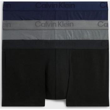 Calvin Klein - Pack de 3 boxers de tiro bajo para hombre, incluye colores negro, gris y azul, talla XL