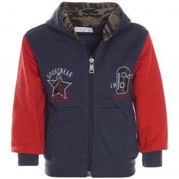 BEZLIT - Chaqueta deportiva - Cuello redondo - Manga Larga - para bebé niño azul marino 86 cm