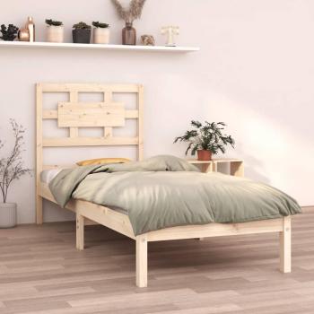 Cama de madera maciza 75x190 cm individual pequeña