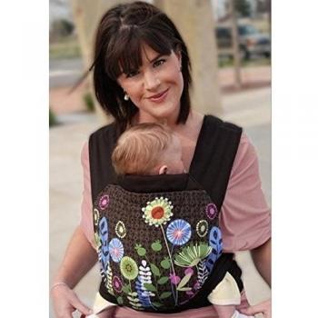 Dan bebé sling Carrier Wrap Black wth Dandelion