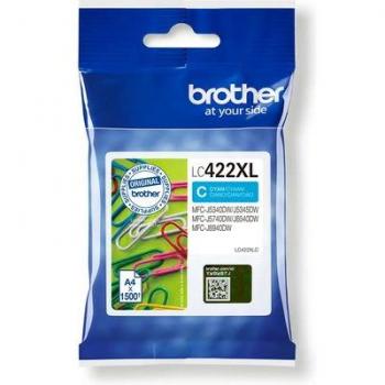 Cartucho de Tinta Original Brother LC-422XLC Cian XL