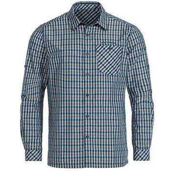 VAUDE Camisa para Hombre Albsteig LS, Hombre, Camisa, 40372, Azul mar, 50