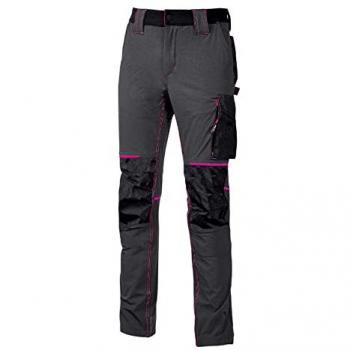U-Power Pantalones de Trabajo para Mujer Atom Lady - Talla S - Color Amarillo