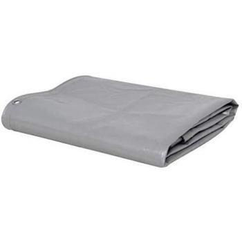 vidaXL Lona 650 g/m2 1,5x6 m gris
