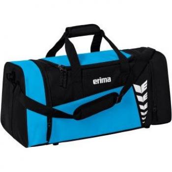Bolsa de deporte Erima Six Wings 49.5l, capacidad de 49.5 litros, diseño ergonómico, material resistente al desgaste, múltiples compartimentos para organización, correas ajustables y acolchadas para mayor comodidad