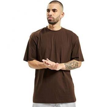 Urban Classics Men's Tall Oversized Short Sleeve T-Shirt, 100% Jersey Cotton, Brown, 6XL