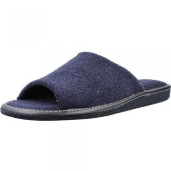 Zapatilla Casa Abierta Rizo Parquet para Hombre VULLADI mod. 3114-052, Talla 45, Color Azul, Material Toalla