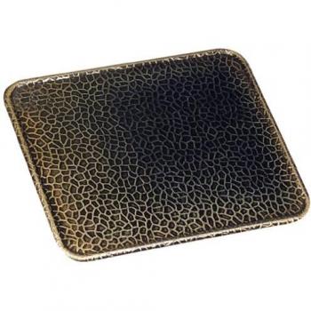 Kamino - Flam – Placa protectora contra chispas, Antichispas de suelo para chimenea, Salvachispas para estufa – resistente a altas temperaturas – Latón viejo, 80 x 50 cm