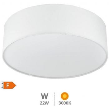 Plafón Techo LED de Tela Kasker 22W 3000K a 6500K Regulable Blanco