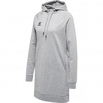 Vestido de sudadera de algodón para mujer Hummel Move Grid