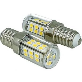 Lote de 2 Lámparas LED E14 12-24V CC, 4W, Blanco Neutro 4500K, 27 SMD 2835, para Iluminación en Cementerios y Señal