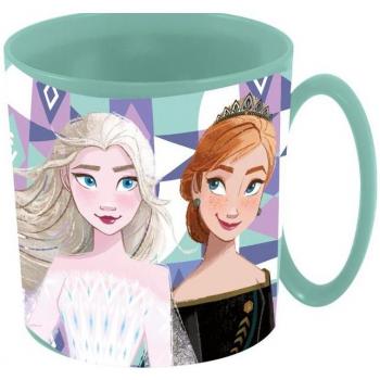 Taza infantil FROZEN II Disney Princesas de plástico reutilizable para microondas de 350 ml Producto Oficial