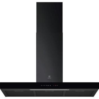 Campana Extractora Decorativa Mural Electrolux LFT819K, 90 cm, 515 m³/h, Negra, Clase A