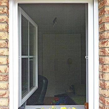 jarolift Mosquitera para Ventana Profi Line, Protección contra Insectos, Marco de Aluminio Acortable, 120 cm x 150 cm