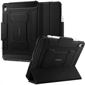 Funda Spigen Rugged Armor Pro Negra para iPad 10.9 (2022) - Resistente y Duradera