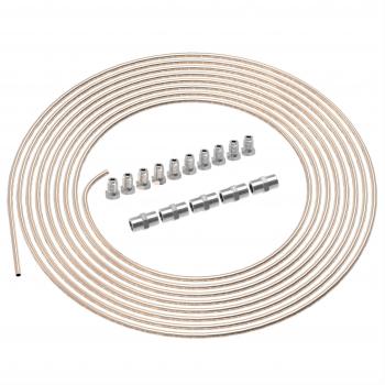 5 m cable freno de diámetro 4,75 mm Kunifer con TÜV lanzamiento en Juego + 10 uniones + 5 Conector M10 x 1 din 74 234 cumple Cobre de níquel Tubo de Freno con certificado en surtido para de reborde F