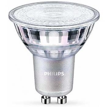Philips LED bombilla / foco consumo de 7 W equivalente a 80 W de una bombilla incancescente, casquillo GU10, luz blanca cálida