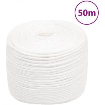 Cuerda de barco polipropileno blanco intenso 10 mm 50 m