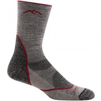 Darn Tough Men's Light Hiker Micro Crew Lightweight with Cushion Socks - Taupe - Size Medium, Wool Blend/Nylon