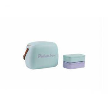 Nevera Portátil CoolerBag 6L Celeste Amarillo Pop con Asa - Polarbox