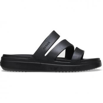 Crocs Women's Getaway Strappy Mule Sandals - Black - Size 7