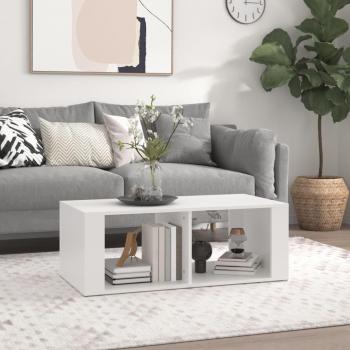 Mesa de centro vidaXL madera contrachapada blanco 100x50x36 cm