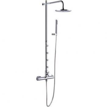Clever 97419 Conjunto de Ducha Termostático Extensible con Jets, Mikura