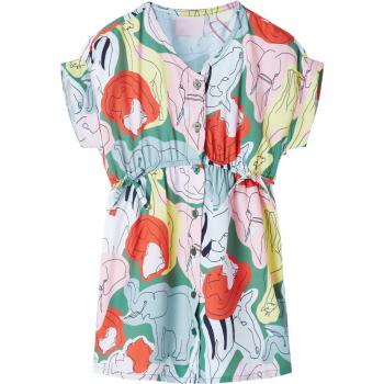 Vestido infantil verde 128
