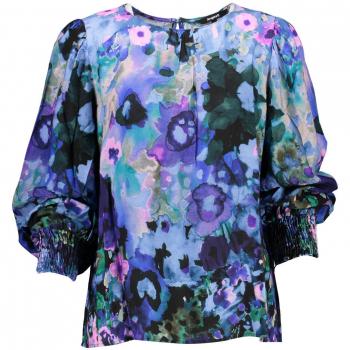 Desigual Vibrant Viscose Round Neck Sweater - Multicolor - Female - Size XS - Long-sleeved