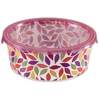 DECO CHEF Curver Congelador de seguridad de contenedores de almacenamiento de alimentos de plástico Rojoonda, Florecer, 1.2 L, EF505872