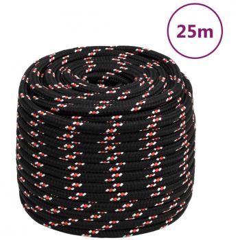 Cuerda de barco polipropileno negra 16 mm 25 m