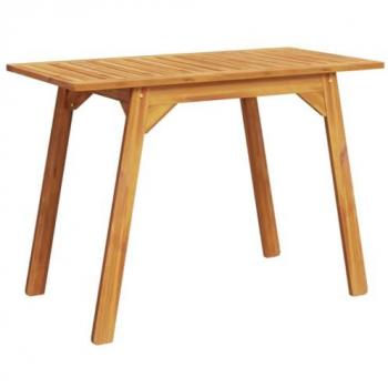 vidaXL Garden Dining Table 110x56x75 cm Solid Wood Acacia