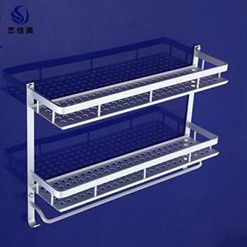 BBSLT Lavamanos estanterías de pared para el cuidado de la piel cosméticos de baño estante de almacenamiento con toallero toallero
