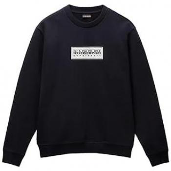 Napapijri Men's Black Box Logo Sweatshirt Size S, M, L, XL