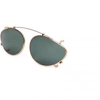 Retrosuperfuture NUMERO 10 Clip-on Gold Men's Sunglasses 56mm