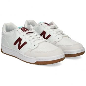 Zapatillas New Balance 480 blanco y granate para hombre
