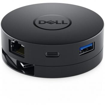 Adaptador Móvil Dell DA300 - Conexiones Múltiples USB 3.2 Gen 2 Type-C Negro