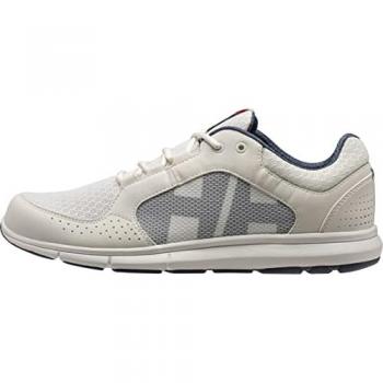 Zapatillas Helly Hansen Ahiga V4 Hydropower blancas y azules, tamaño 44