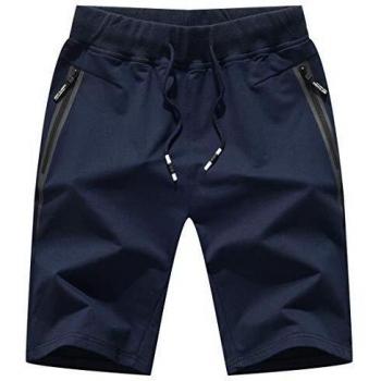 Tanszoer Pantalones Cortos Hombre Deporte Shorts Deportivos Hombre Pantalones Verano Hombre Mallas Cortas Running Algodon Bermuda Deportivas Short Gym Azul XL