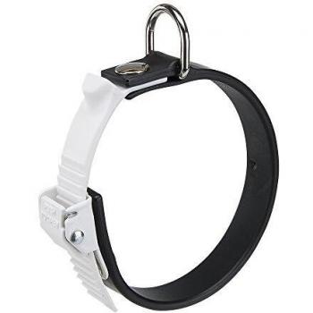 Collar de Goma Técnica Ferplast Ergoflex C15/22 Negro, Hipoalergénico, Atóxico, Lavable, Sistema de Microrregulación - A: 18 x 22 Cm - B:
