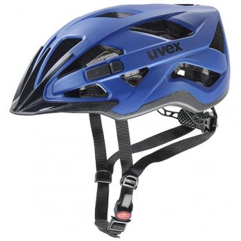 Uvex Active CC Casco Ciclismo, Unisex Adulto, Azul Oscuro Mate, 52-57