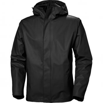 Helly Hansen Men's Moss Black Windproof Rain Jacket S
