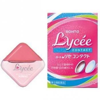 Rohto Lycee Contact Eye Drops for Wearing Contact Lenses, 8 ml