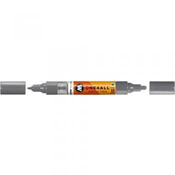 Marcador Permanente Molotow One4All Acrílico Twin 1.5-4 mm Gris Azul Oscuro