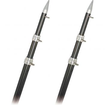 RUPP A0-1800-CFT 18FT TELESCOPIC CARBON FIBER OUTRIGGER POLES 1.5 INCH DIA