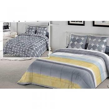 Antilo EDREDON Amarillo Cama 135 cm Enora Reversible