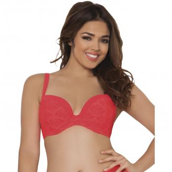 Curvy Kate Siren Padded Plunge Bikini-Parte de arriba de bikini Mujer    Naranja naranja