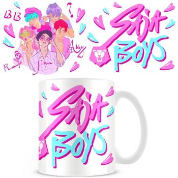Taza de Cerámica 325ml Saja Boys K-Pop Demon Hunters, apta para lavavajillas y microondas