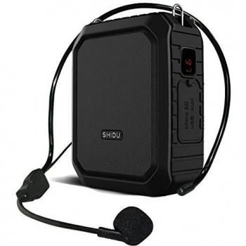 Amplificador de voz Bluetooth microfono con altavoz,18W voice amplifier impermeable personal portátil recargable de,para de altavoz maestros, guías turísticos, yoga, profesor ect